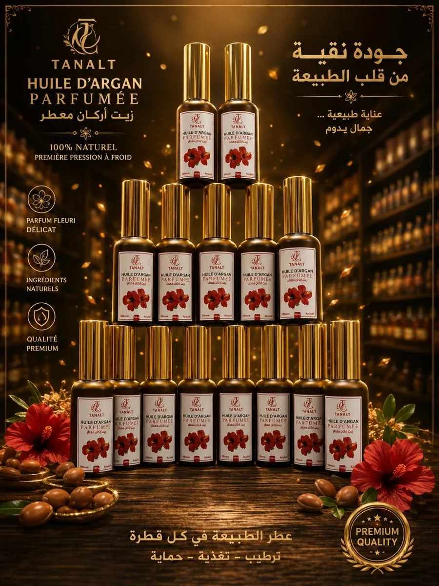 زيت أركان معطر بالكركديه 50 مل