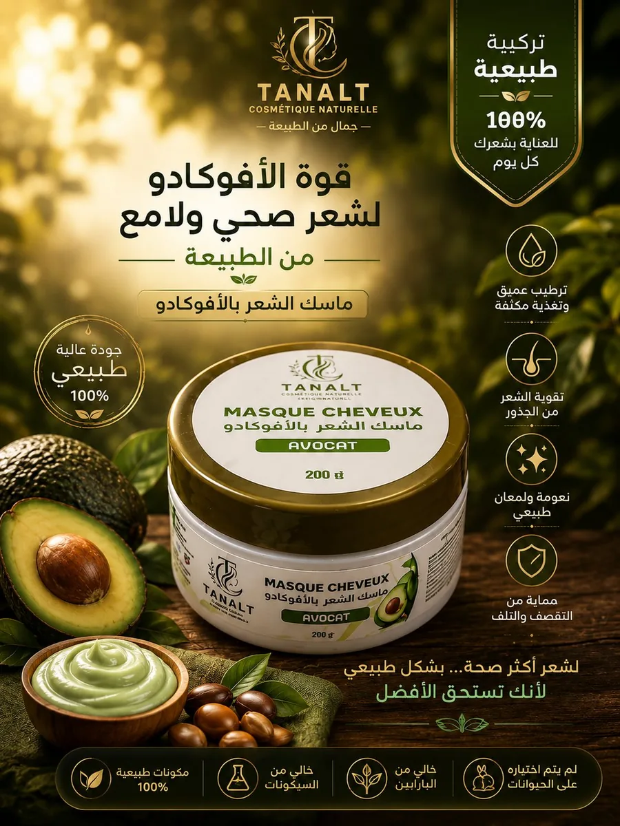 ماسك الشعر بالأفوكادو 200 غ